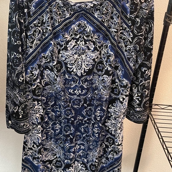 White House Black Market blue dress - Picture 3 of 8